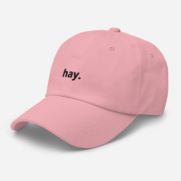 hay. / dad hat