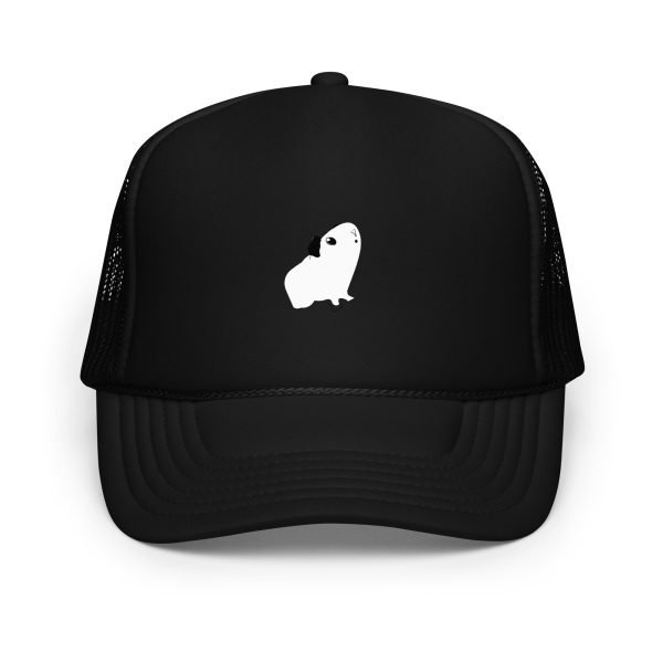 guinea pig trucker hat: foam & mesh, adjustable snapback