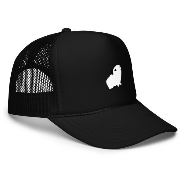 guinea pig trucker hat: foam & mesh, adjustable snapback