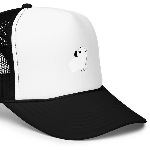 guinea pig trucker hat: foam & mesh, adjustable snapback