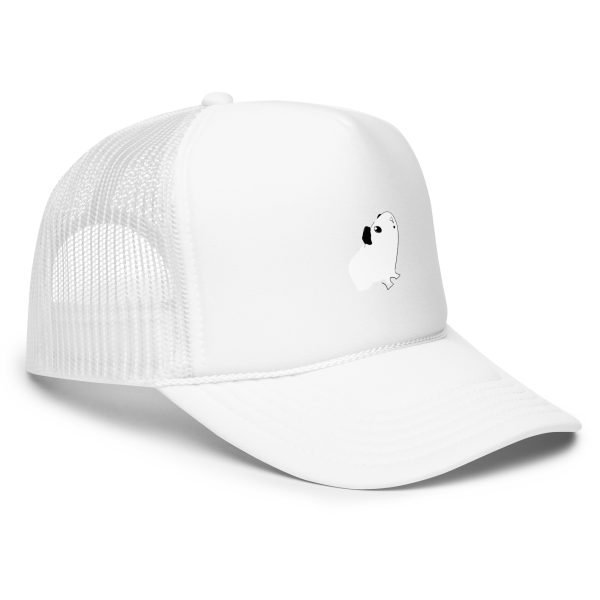guinea pig trucker hat: foam & mesh, adjustable snapback