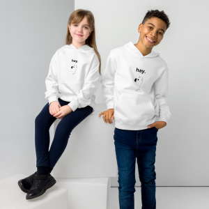 hay. guinea pig / unisex kids hoodie