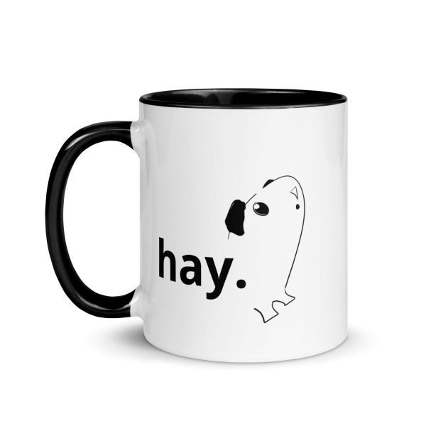 hay. guinea pig / mug with color inside