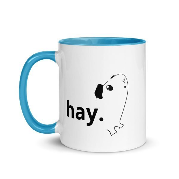 hay. guinea pig / mug with color inside