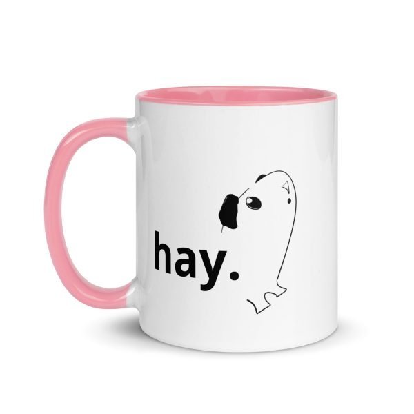 hay. guinea pig / mug with color inside